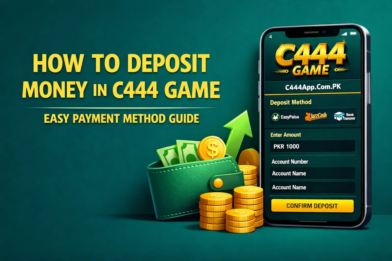 Deposit Money in C444 Game